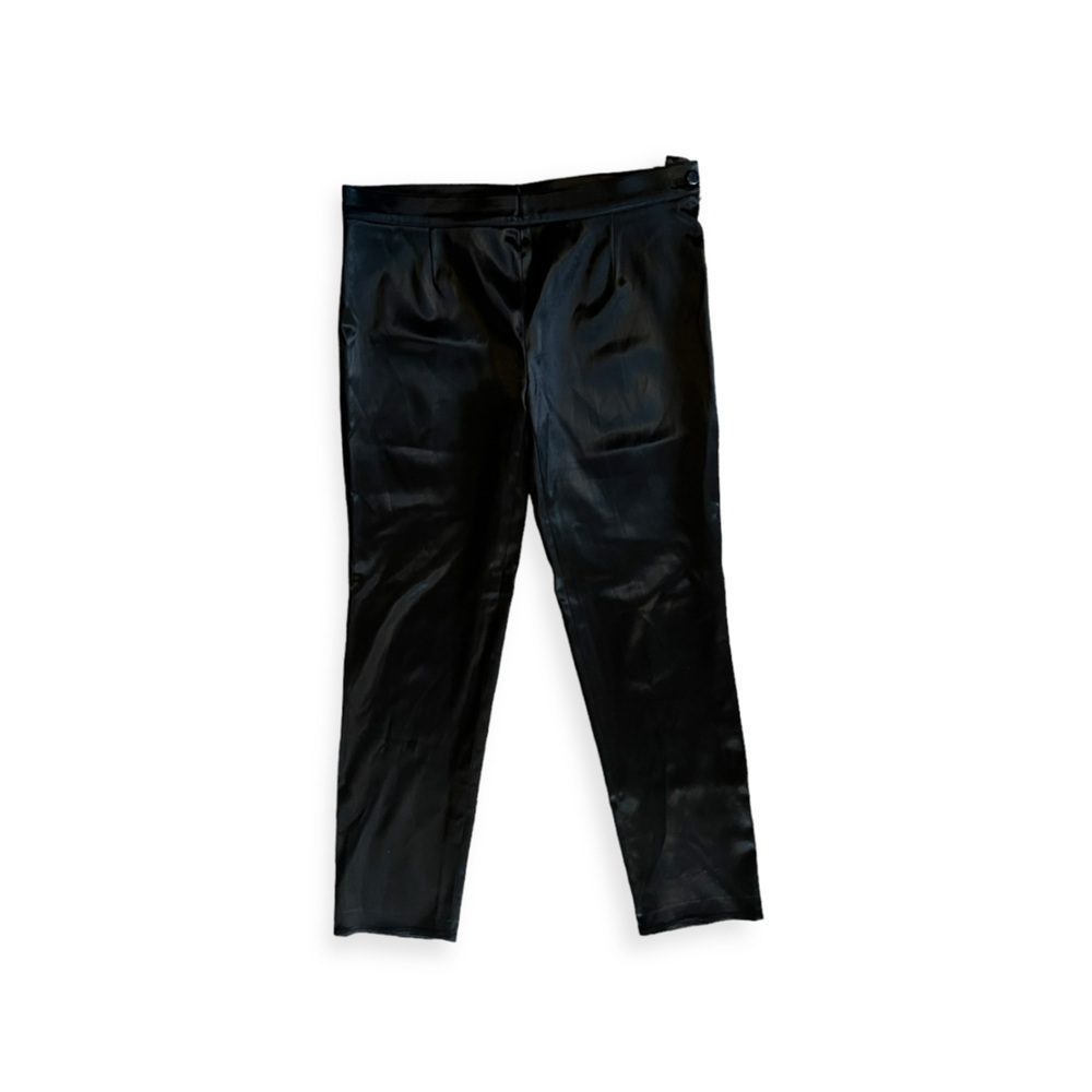 Krizia pants shiny black size 42 us 8